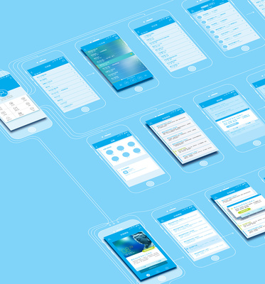 音樂APP項目原型交互線框圖 憂郁的藍色 交互設(shè)計 用戶旅程 操作流程圖